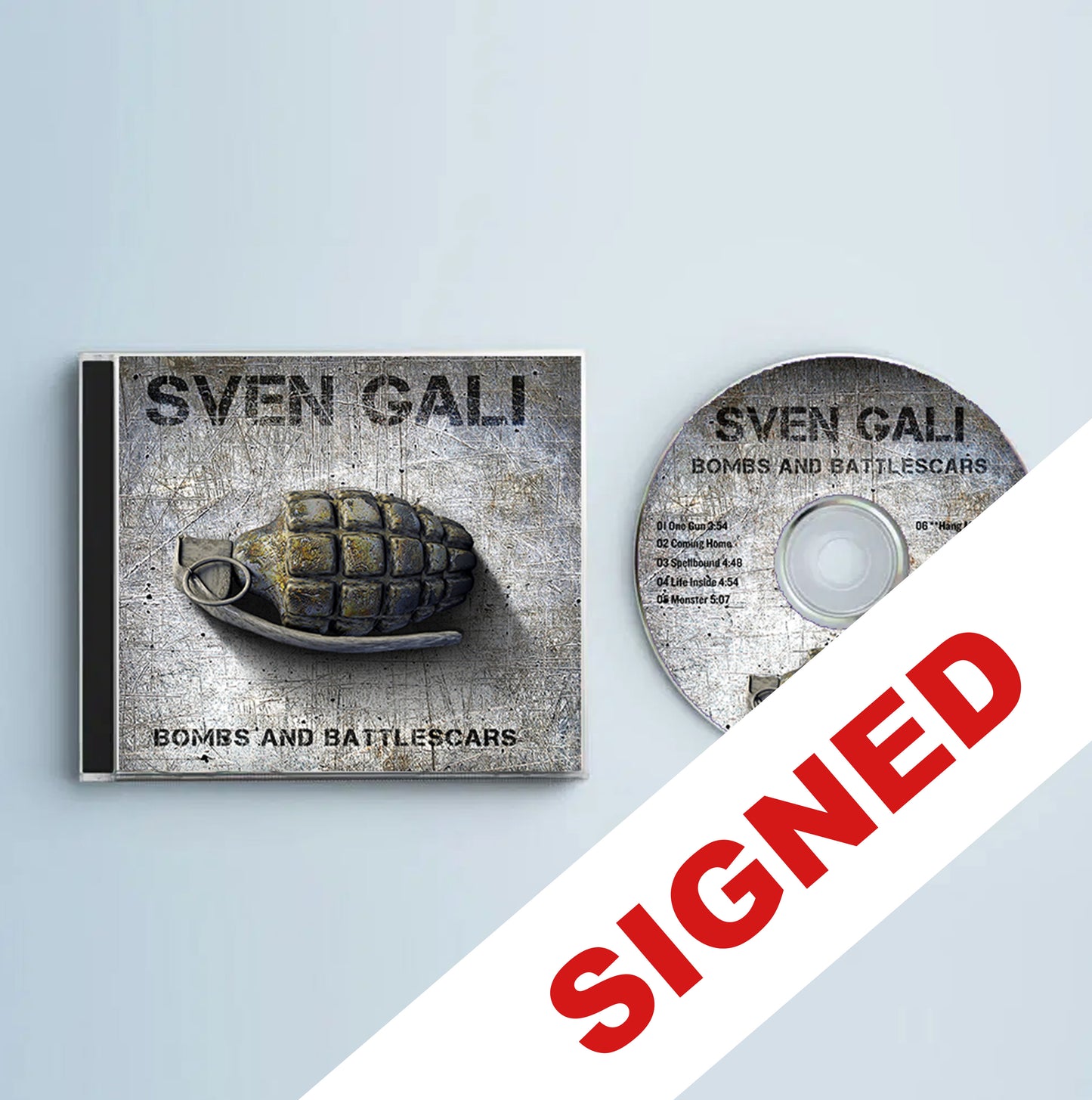 SIGNED Bombs and Battlescars 2023 CD